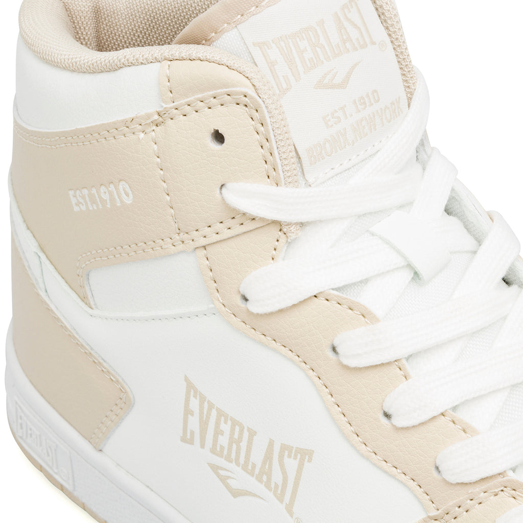 Sneakers alte bianche e beige da donna Everlast