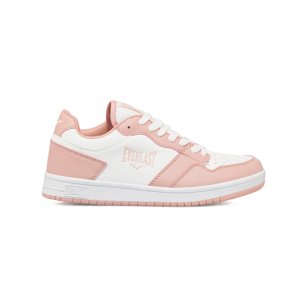 Sneakers da donna rosa e bianche con logo Everlast
