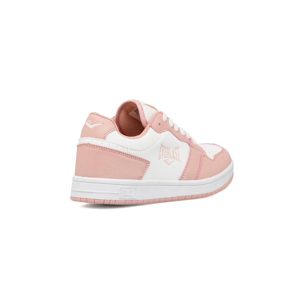 Sneakers da donna rosa e bianche con logo Everlast