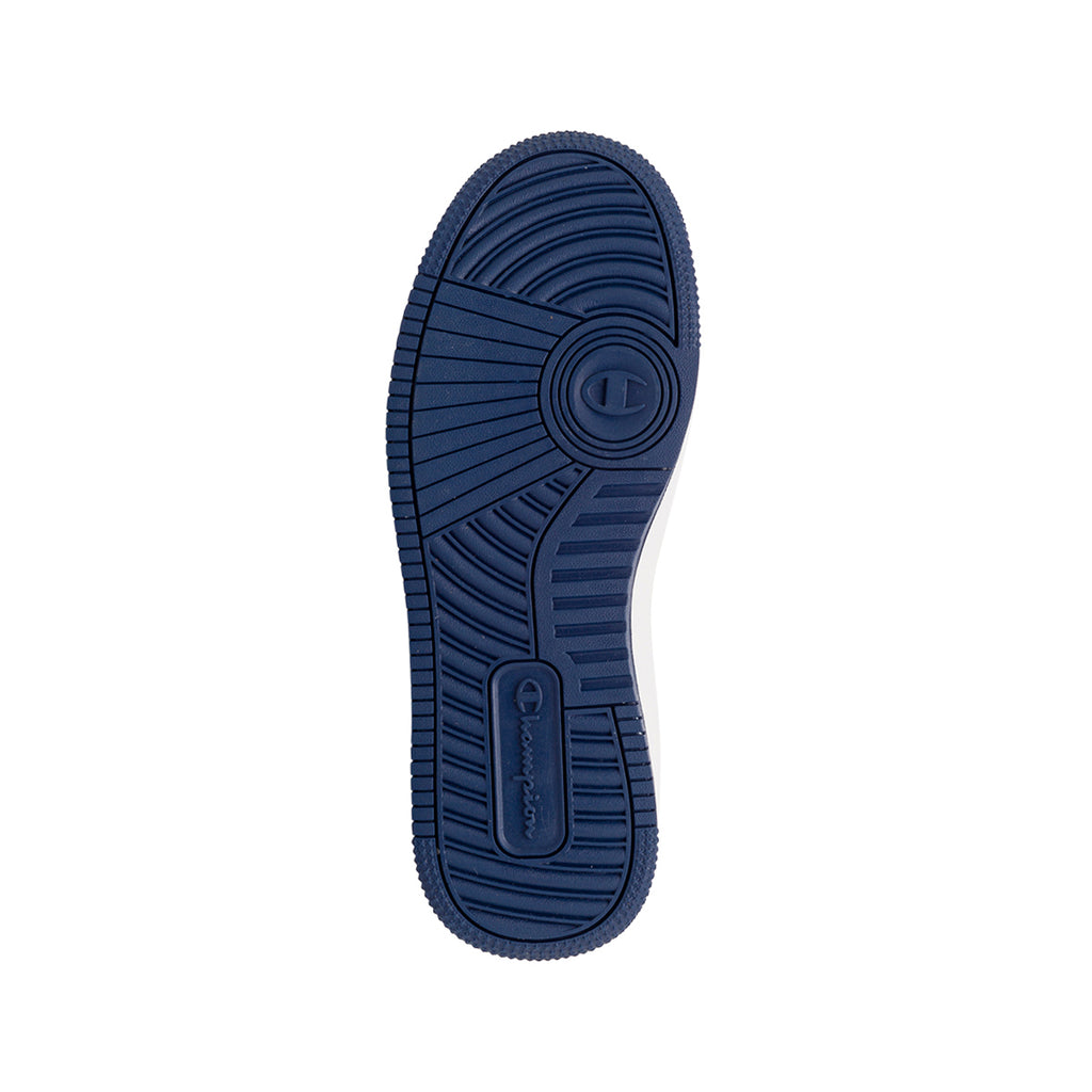 Sneakers alte da donna bianche con dettagli blu Champion Mid Foil