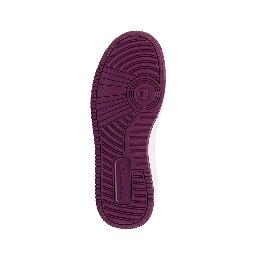 Sneakers bianche Donna con dettaglio viola metallizzato Champion RD18 Low Foil