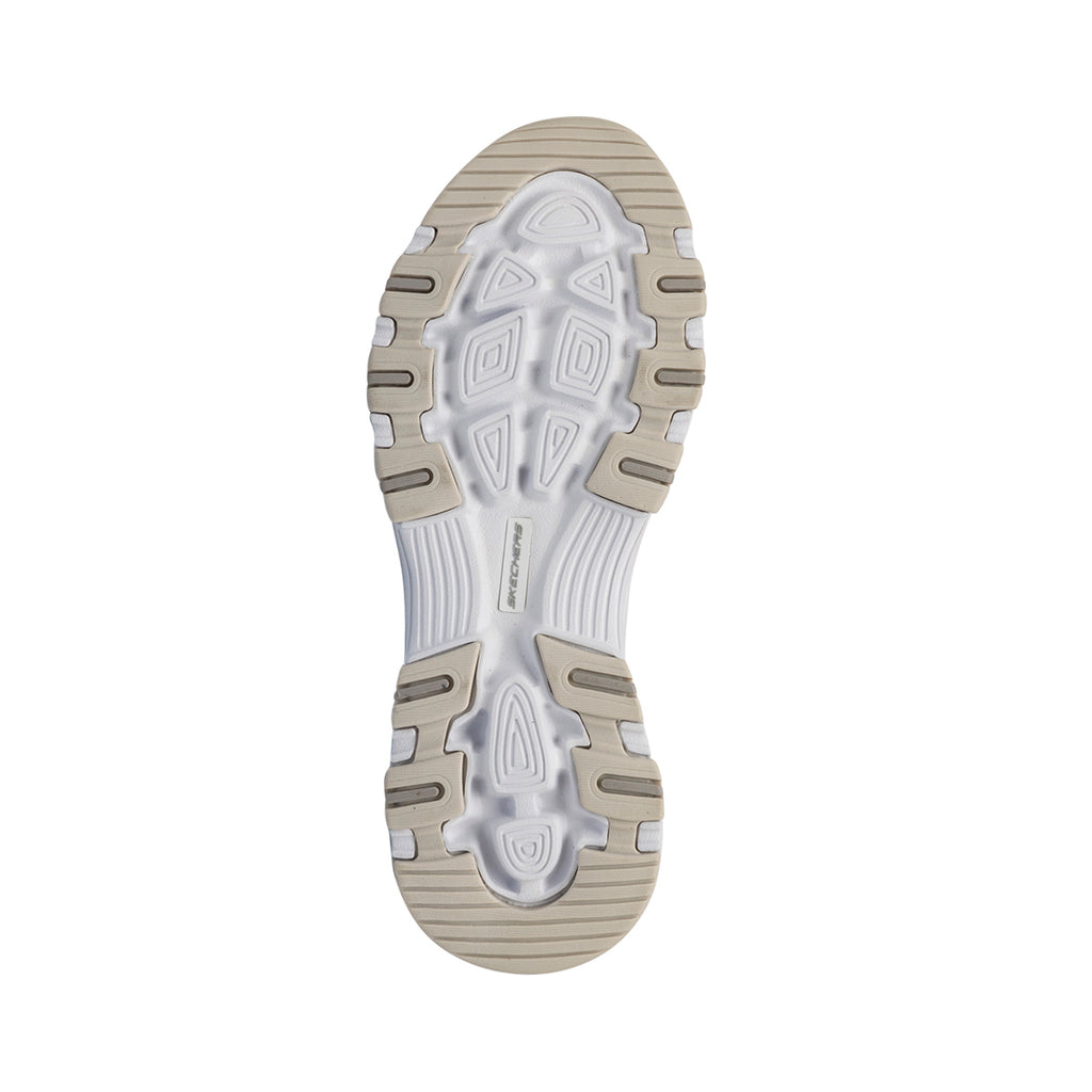 Sneakers bianche da donna con soletta memory foam Skechers Iconik