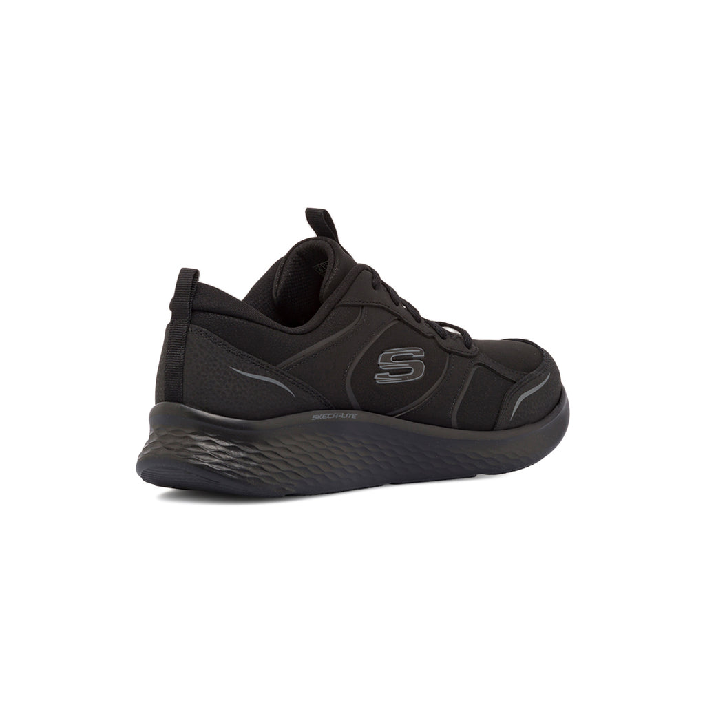 Scarpe da ginnastica nere in pelle con sottopiede Memory Foam Skech Lite Pro