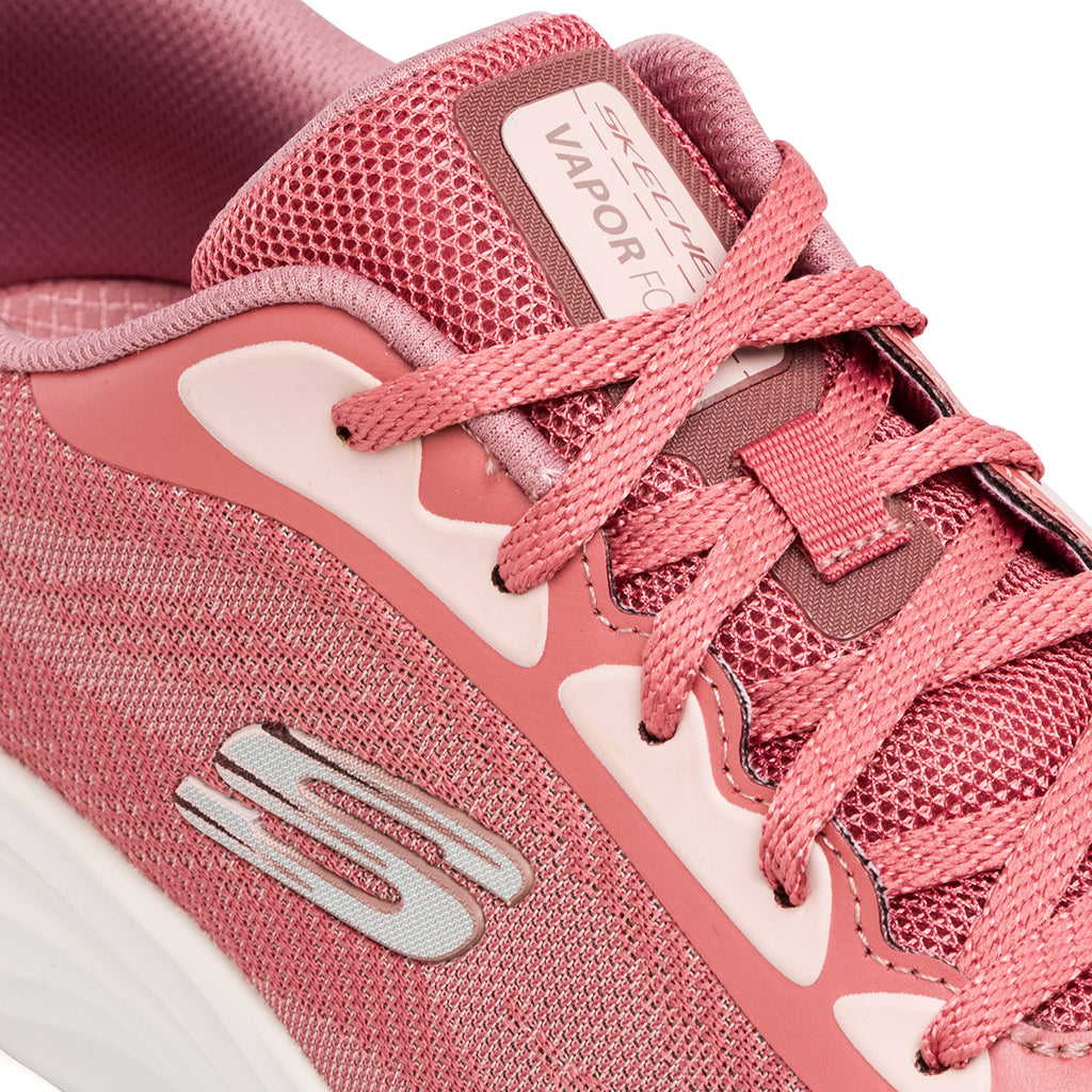 Scarpe da running donna rosa in memory foam Skechers Vapor Foam