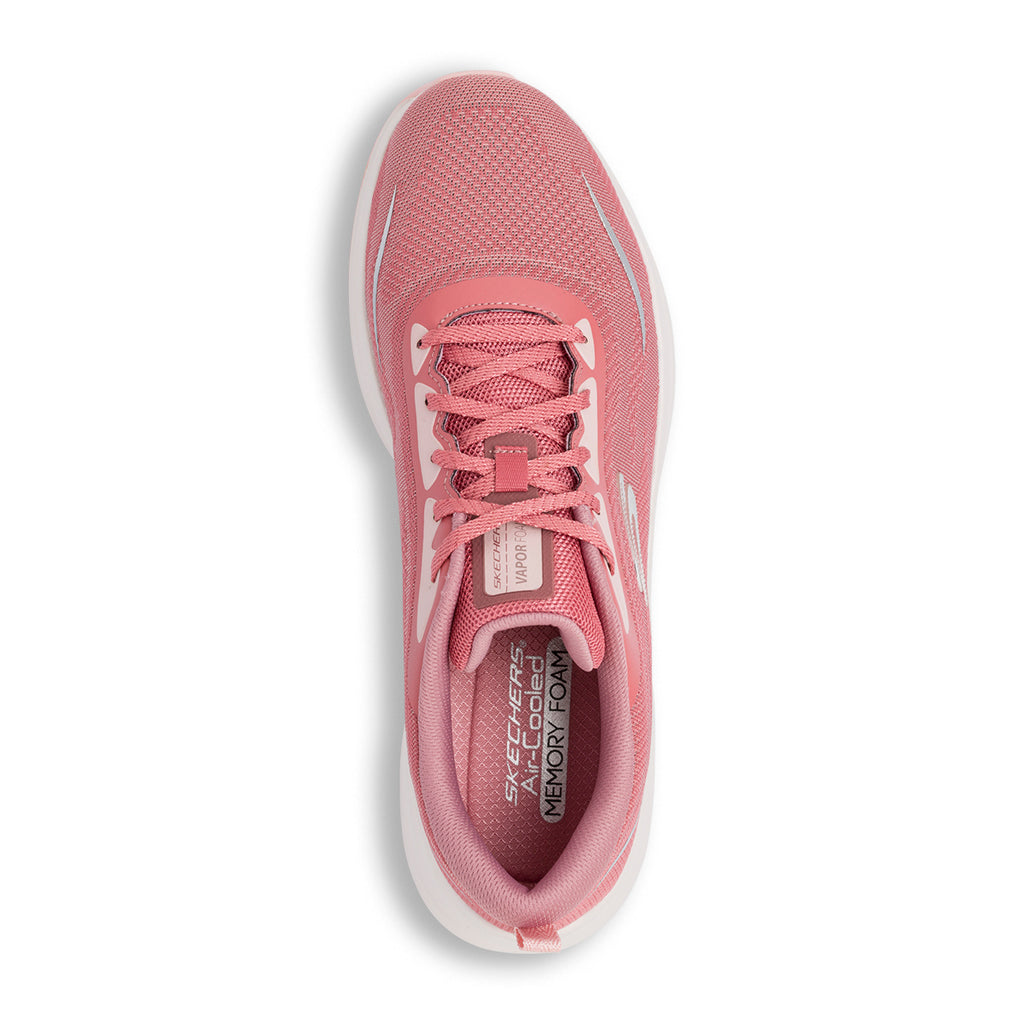 Scarpe da running donna rosa in memory foam Skechers Vapor Foam