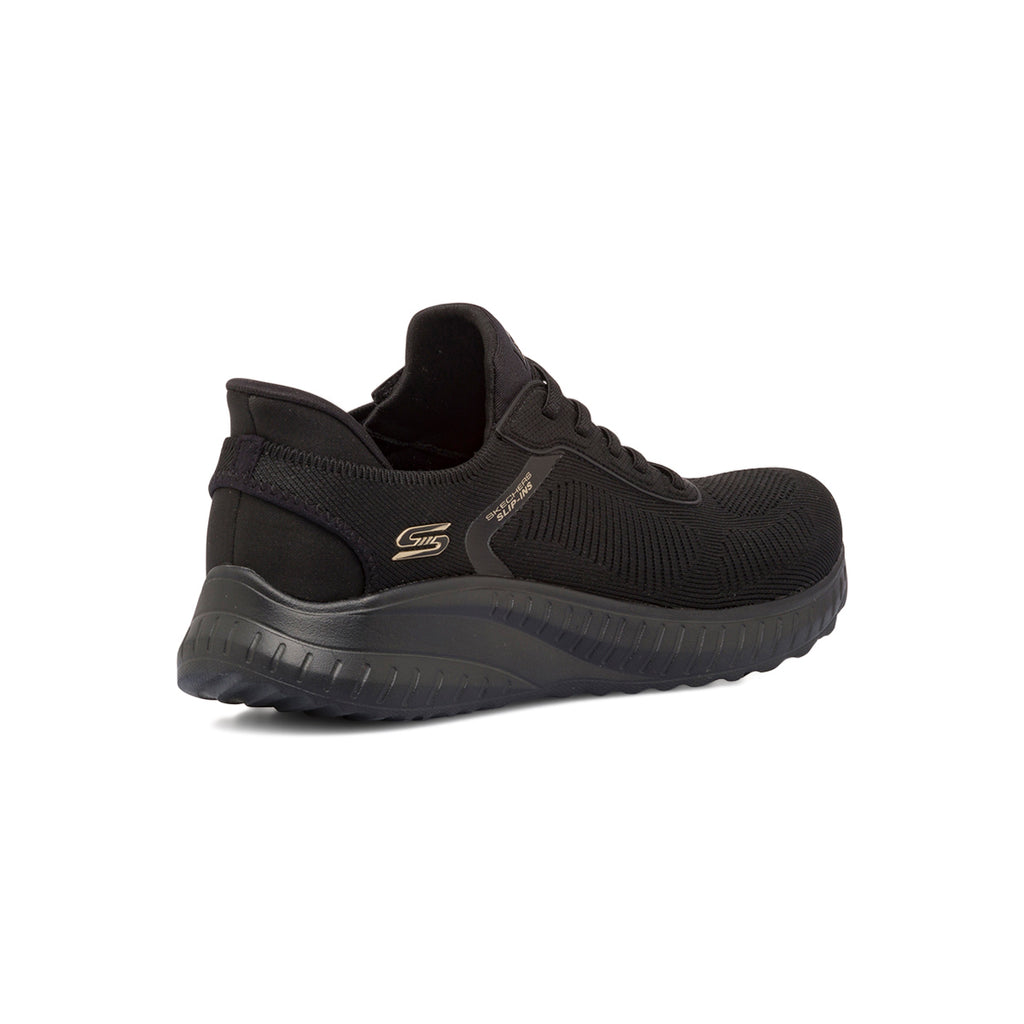 Scarpe da ginnastica da donna  slip-on nere Skechers Squad Chaos