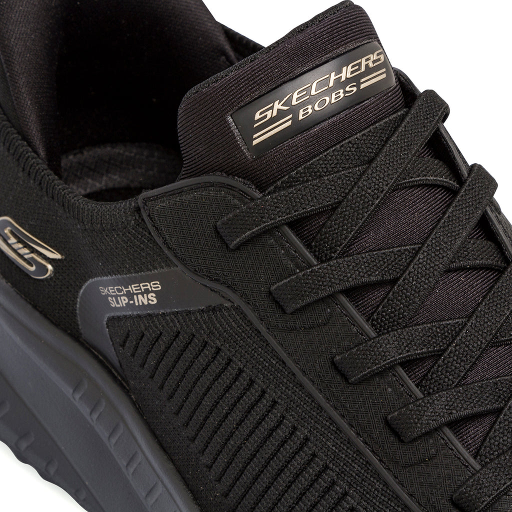 Scarpe da ginnastica da donna  slip-on nere Skechers Squad Chaos