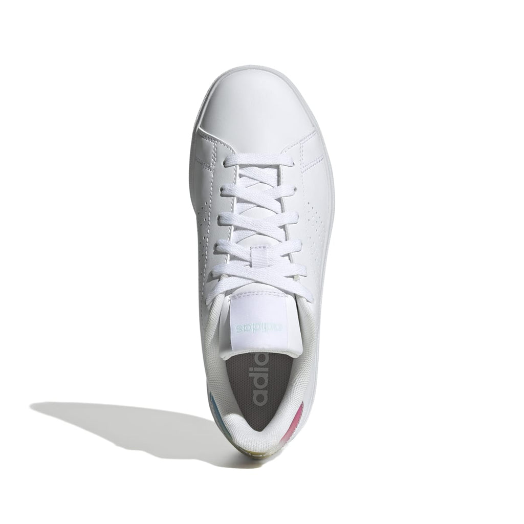 Sneakers casual da donna bianche con logo adidas Advantage base 2.0