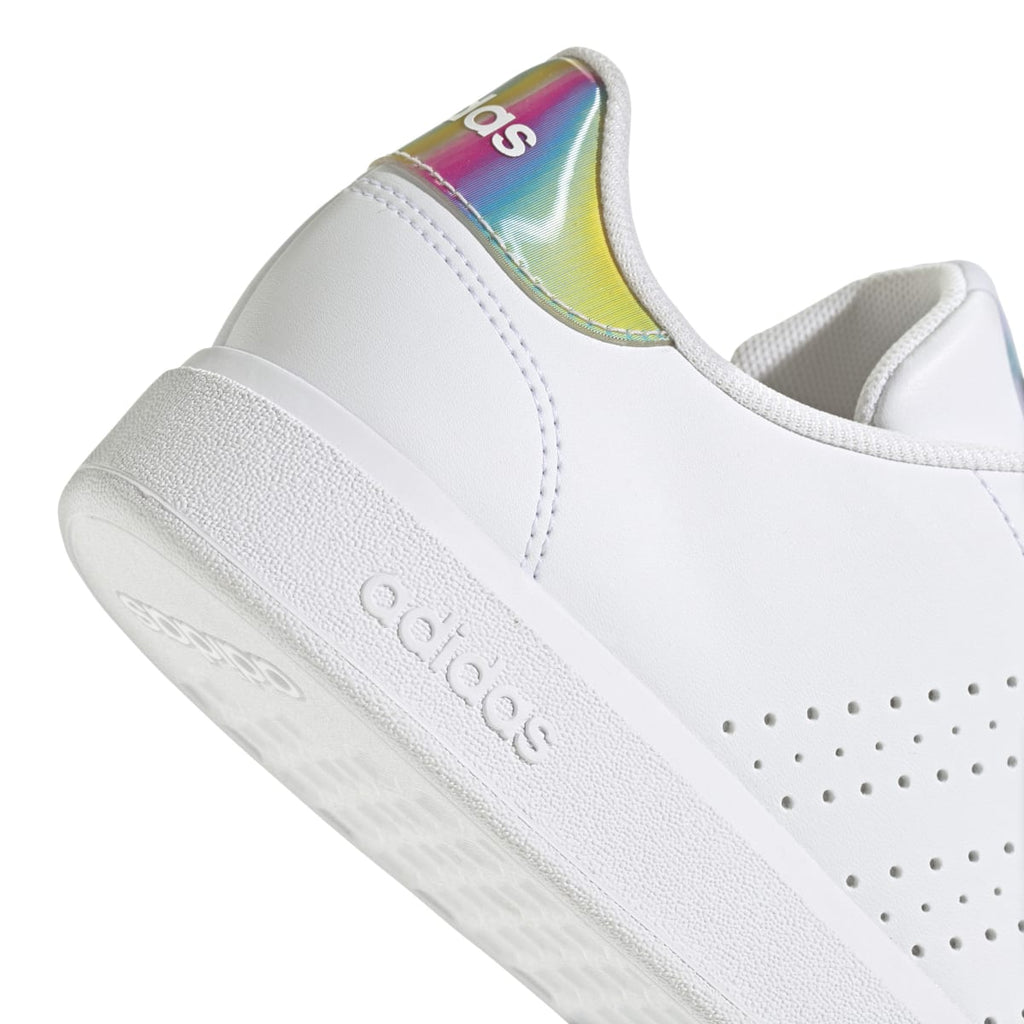 Sneakers casual da donna bianche con logo adidas Advantage base 2.0