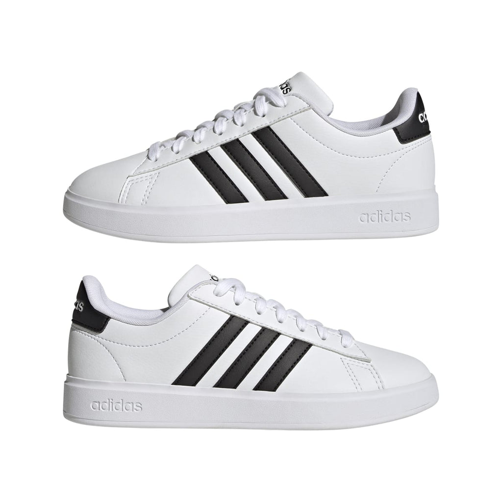 Sneakers casual da donna bianche con logo adidas Grand Court