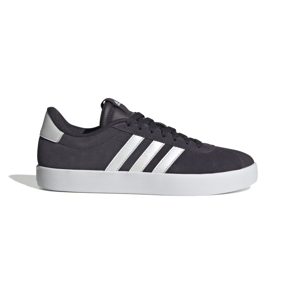 Sneakers da donna viola in pelle scamosciata adidas VL Court 3.0