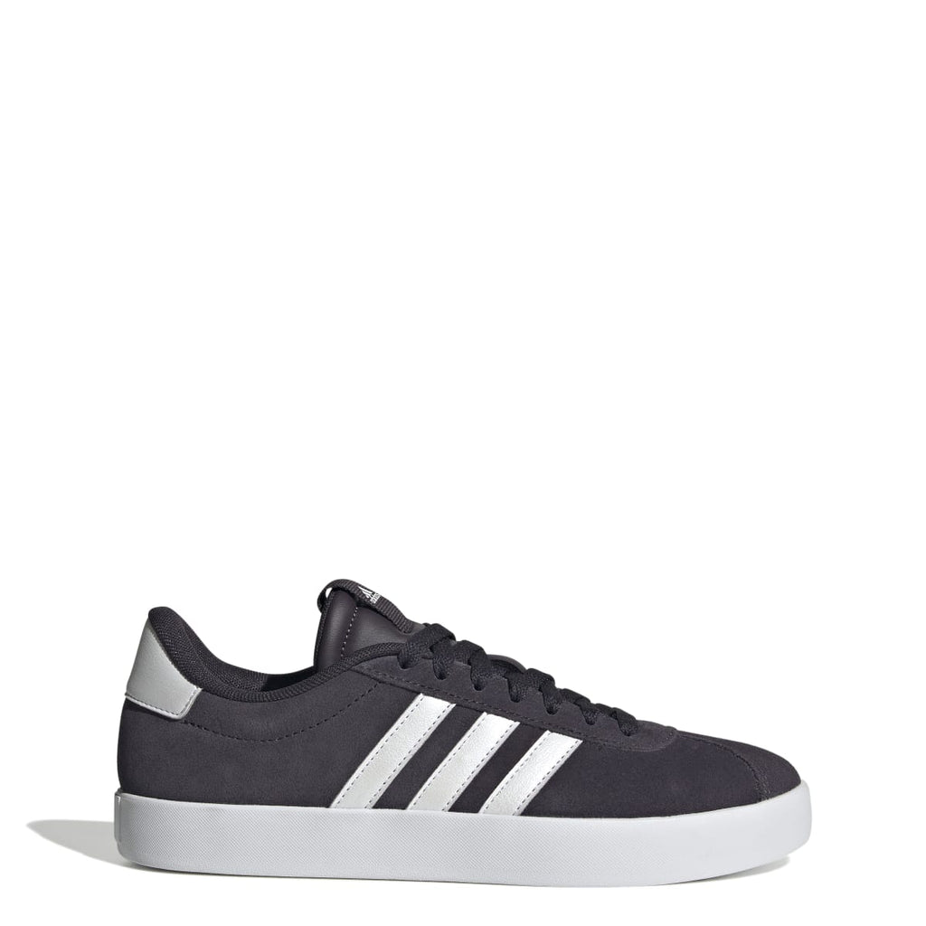 Sneakers da donna viola in pelle scamosciata adidas VL Court 3.0