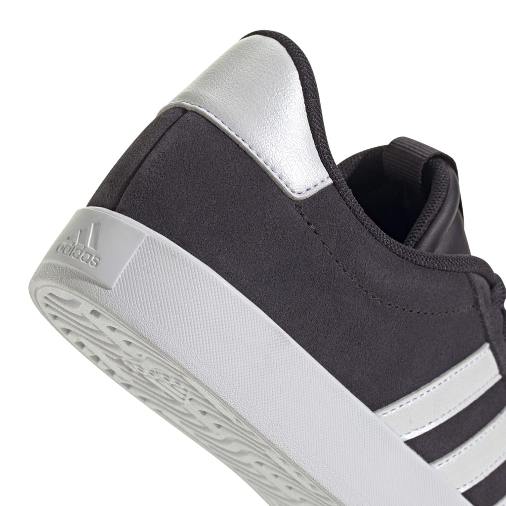 Sneakers da donna viola in pelle scamosciata adidas VL Court 3.0