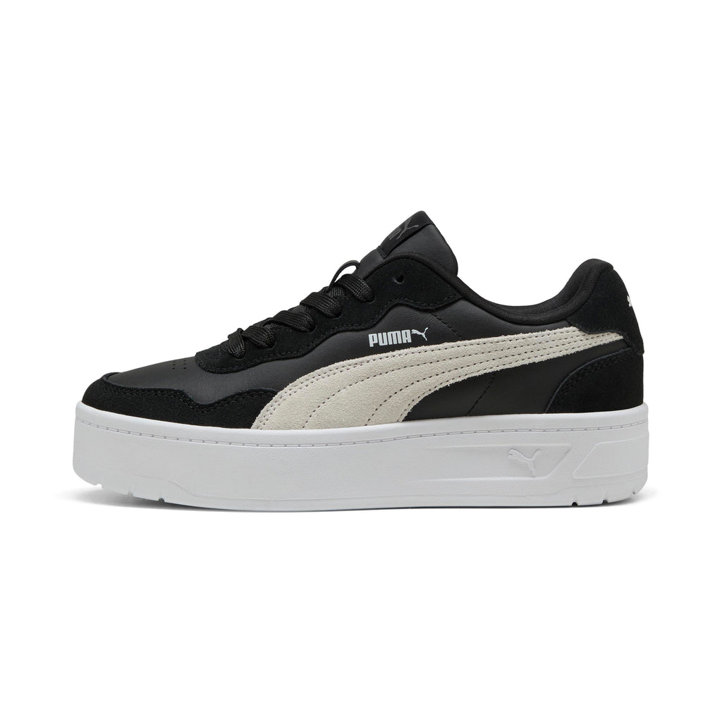 Sneakers nere platform da donna con dettagli effetto scamosciato Puma Court Lally Skye