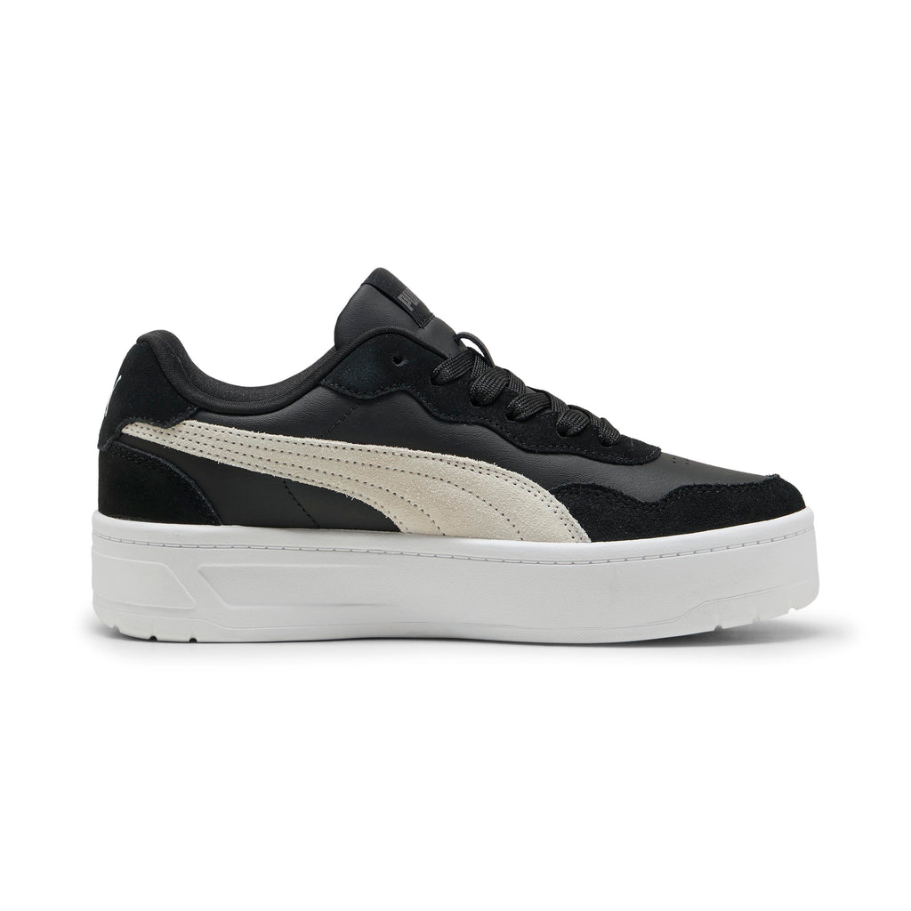 Sneakers nere platform da donna con dettagli effetto scamosciato Puma Court Lally Skye