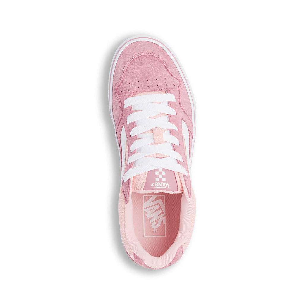 Sneakers da donna rosa e bainche Vans Caldrone