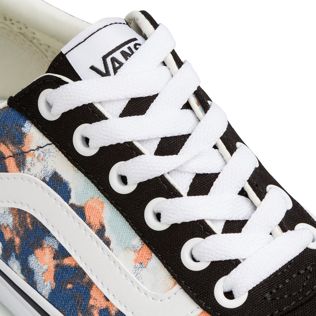 Sneakers da donna bianche e nere con stampe fiori Vans Ward