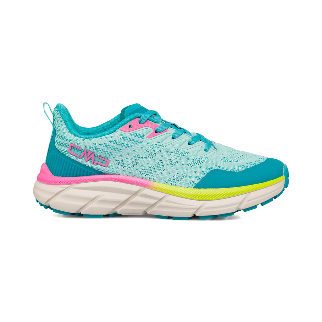 Scarpe da Trail Running azzurre da Donna con dettagli rosa e gialli CMP Rahmsy