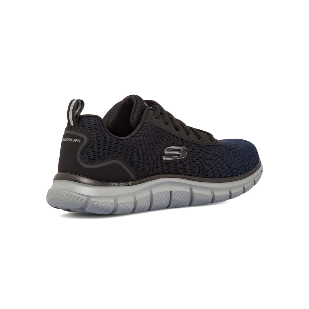 Scarpe da ginnastica blu navy da uomo con dettagli grigi Skechers Track