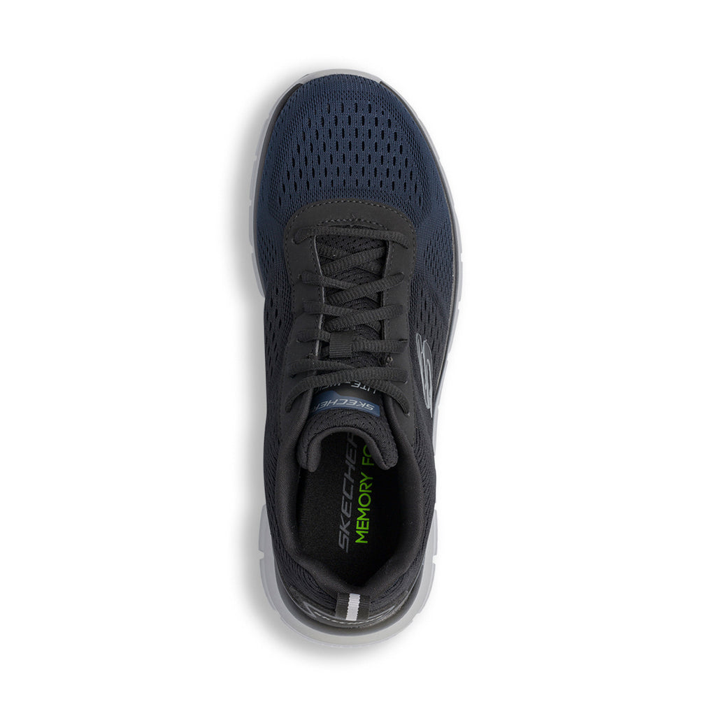 Scarpe da ginnastica blu navy da uomo con dettagli grigi Skechers Track