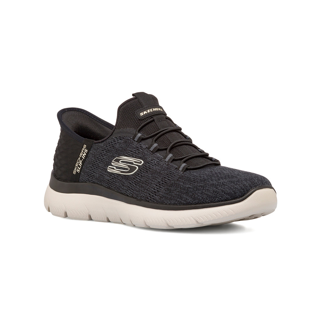 Scarpe da ginnastica da uomo nere con logo Skechers Summits