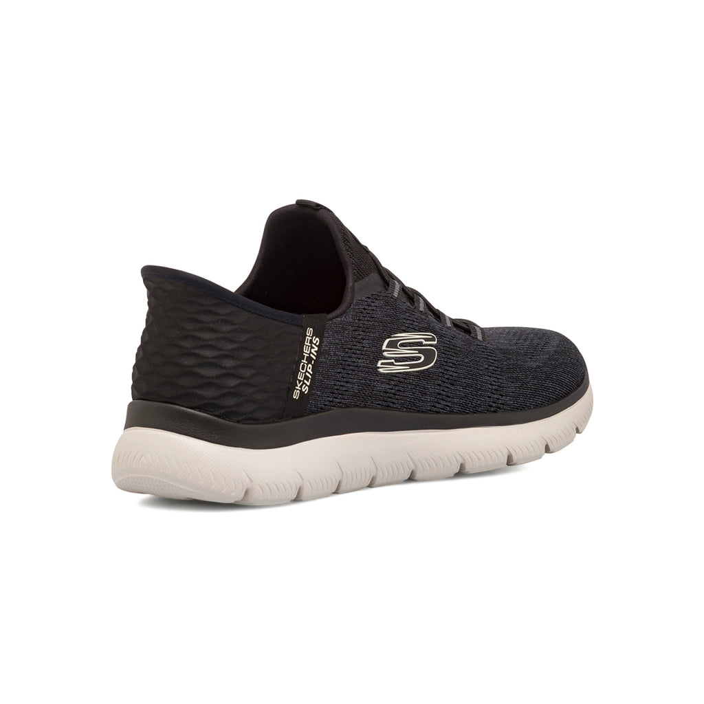 Scarpe da ginnastica da uomo nere con logo Skechers Summits