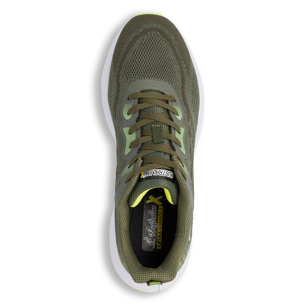 Scarpe da ginnastica verde militare da uomo Australian