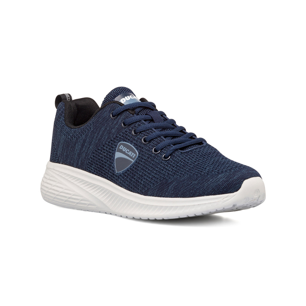 Sneakers blu da uomo con logo Ducati Levante