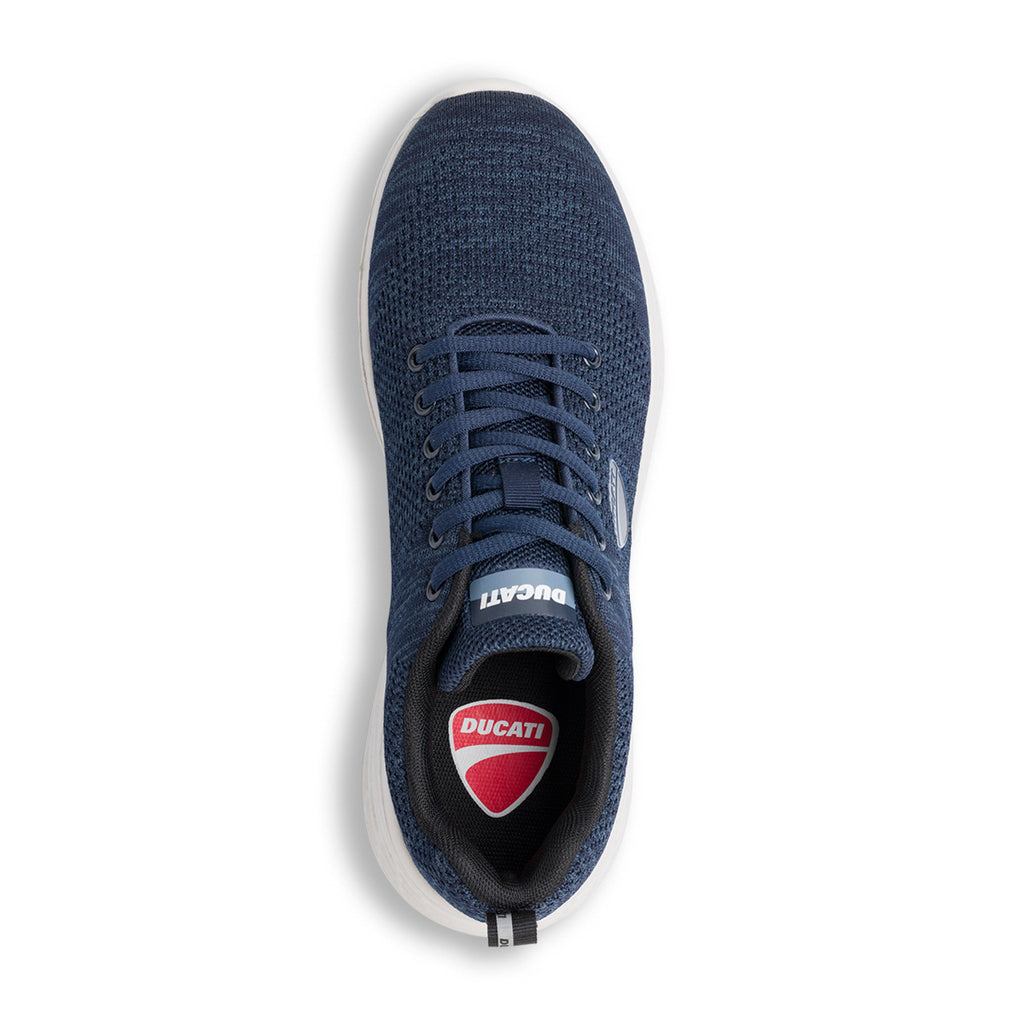 Sneakers blu da uomo con logo Ducati Levante