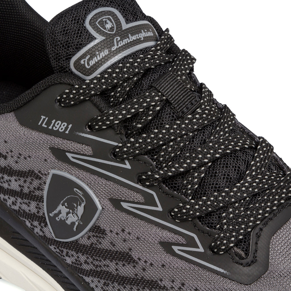Sneakers grigie e nere da uomo Tonino Lamborghini Raptorkick