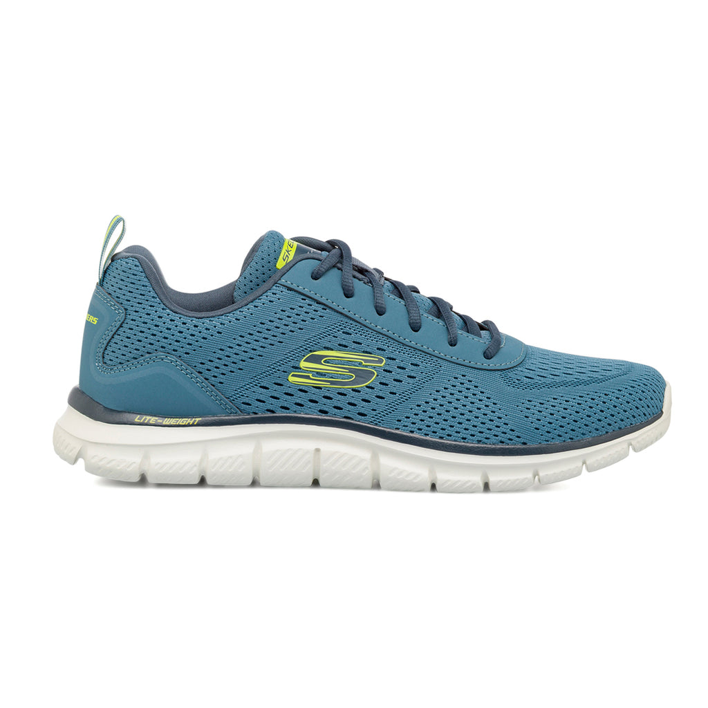 Scarpe da running blu da Uomo con soletta Memory Foam Skechers Track