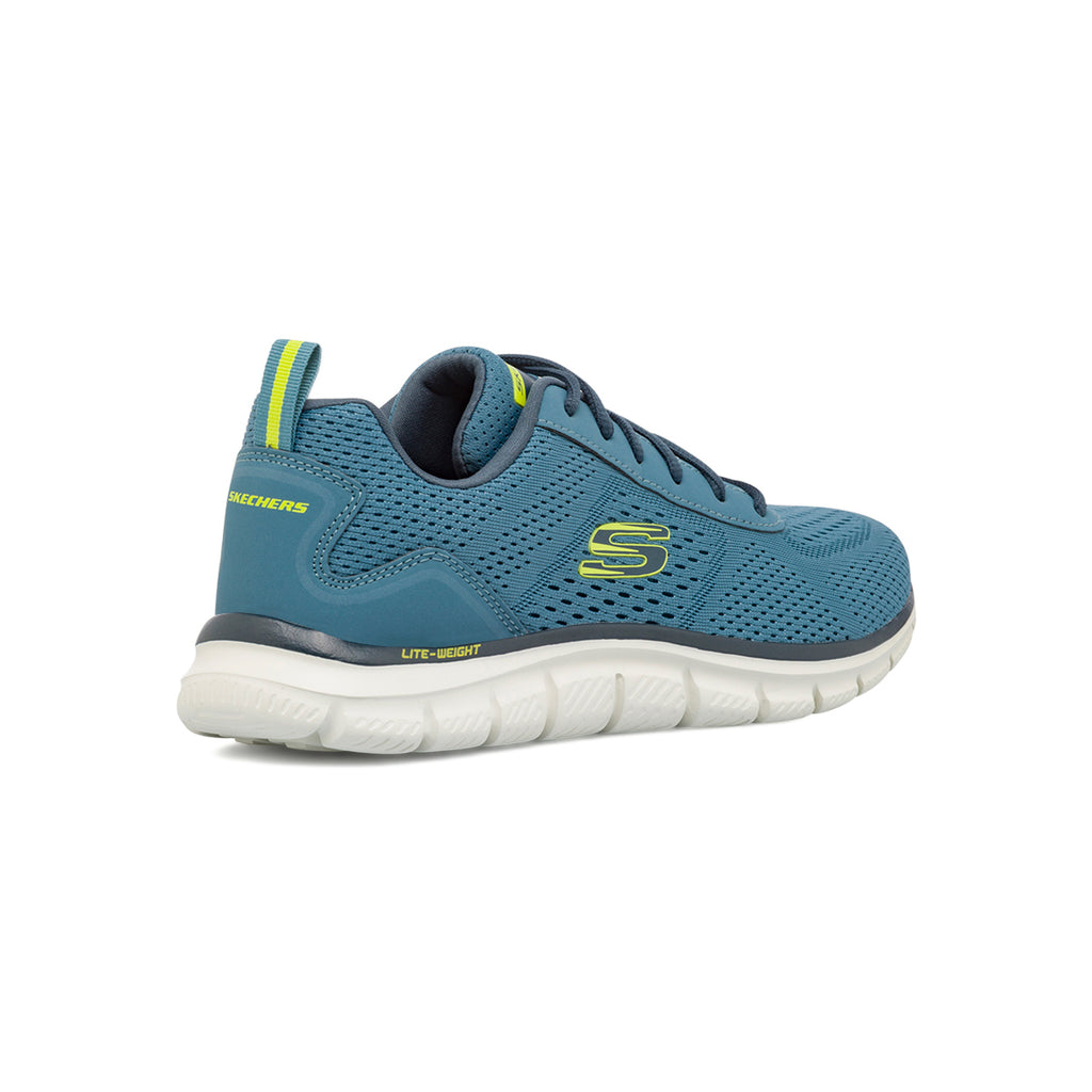 Scarpe da running blu da Uomo con soletta Memory Foam Skechers Track
