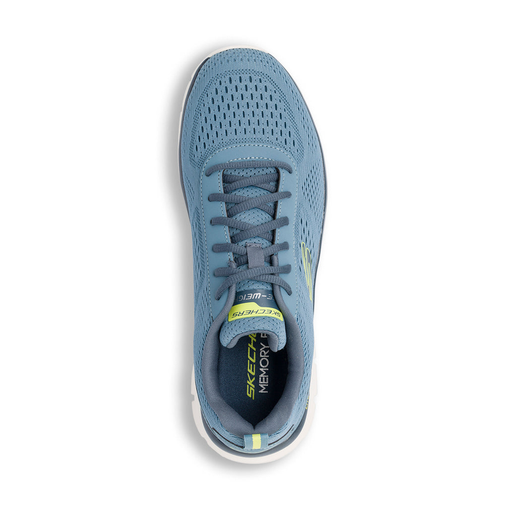 Scarpe da running blu da Uomo con soletta Memory Foam Skechers Track