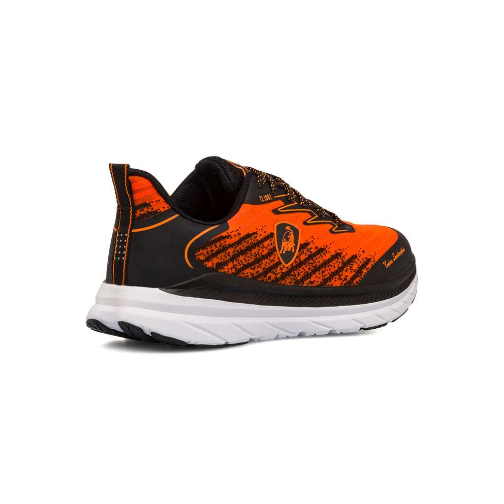 Sneakers arancioni e nere da Uomo con logo Tonino Lamborghini Raptorkick Signature