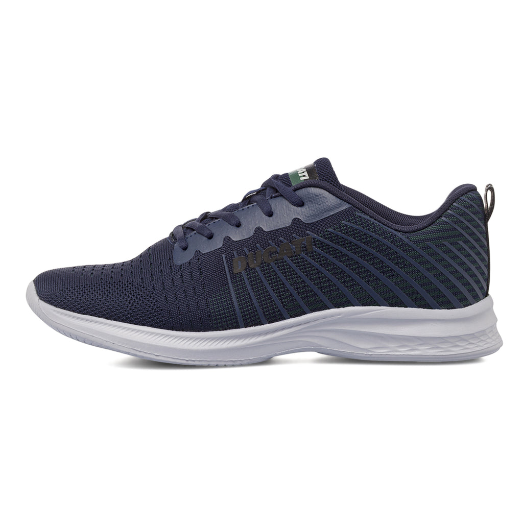 Scarpe da ginnastica blu da Uomo in tessuto Ducati