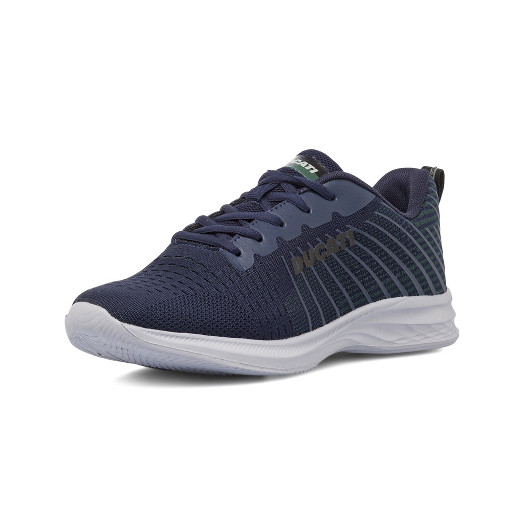 Scarpe da ginnastica blu da Uomo in tessuto Ducati