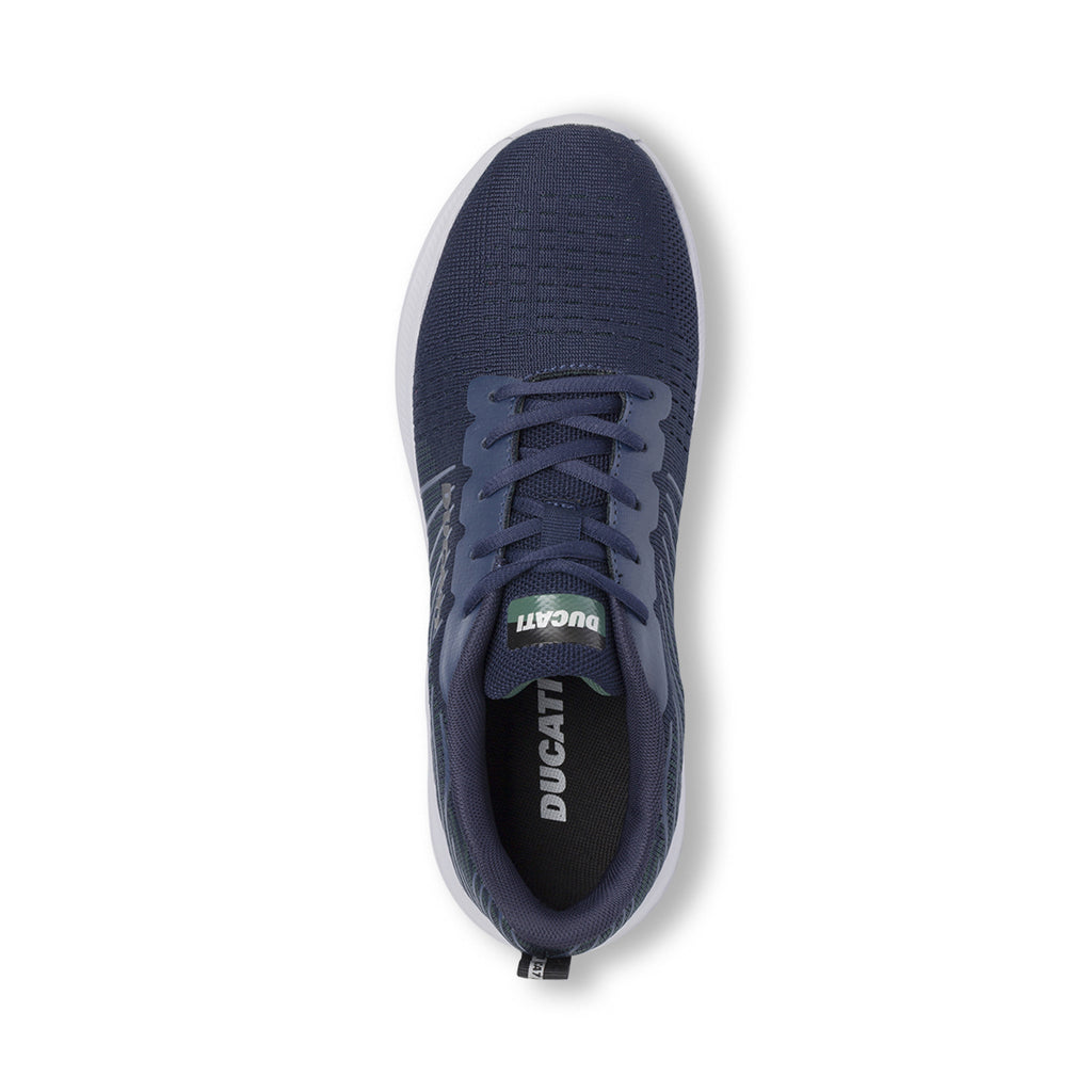 Scarpe da ginnastica blu da Uomo in tessuto Ducati