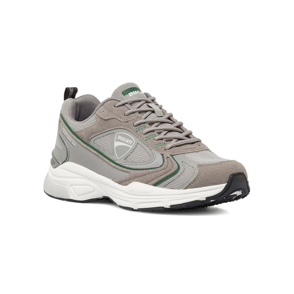 Sneakers da Uomo Grigie con Inserti in contrasto verdi Ducati