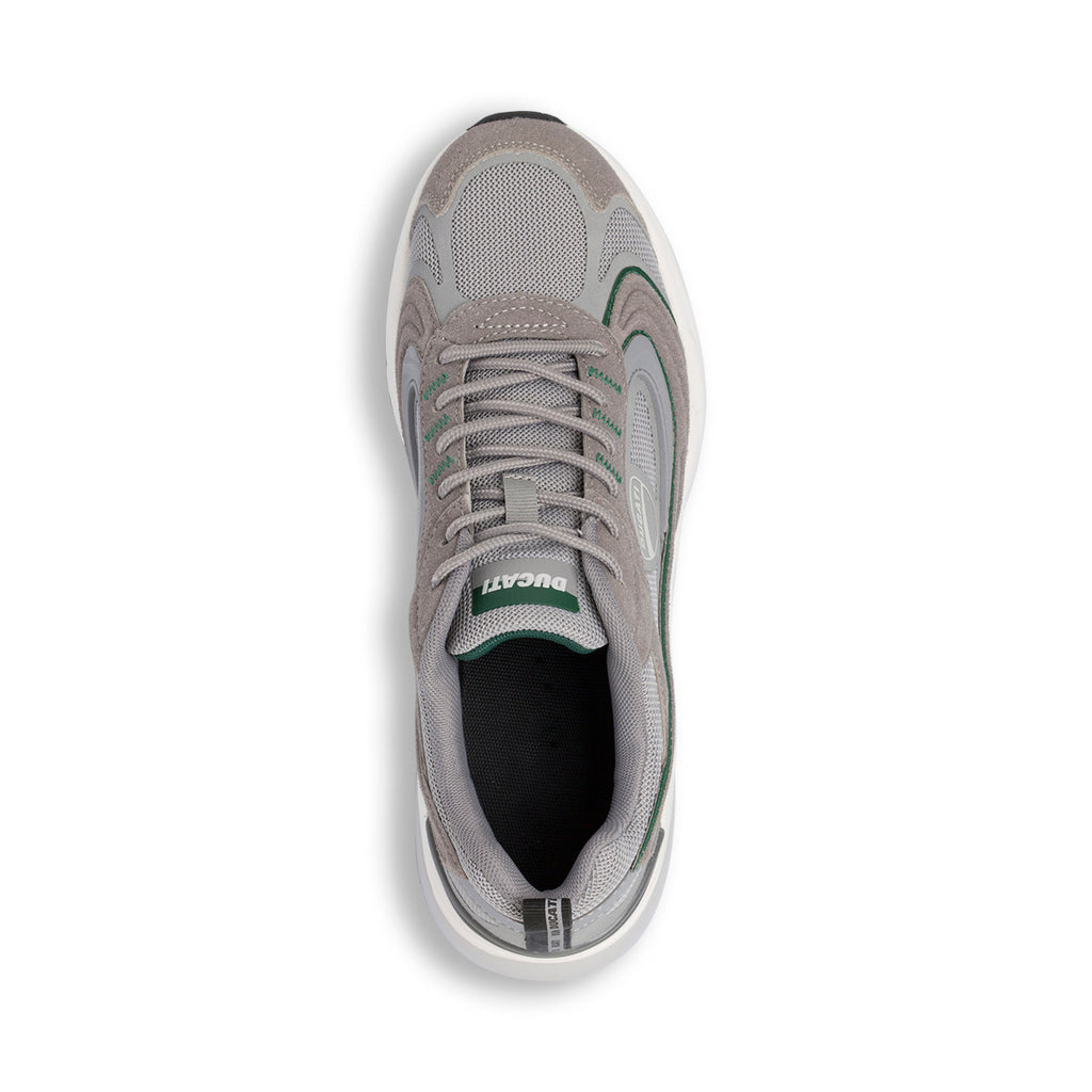 Sneakers da Uomo Grigie con Inserti in contrasto verdi Ducati