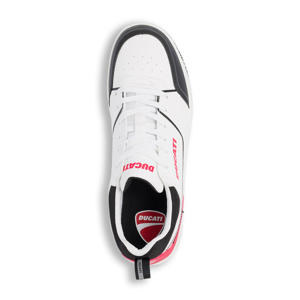 Sneakers bianche,rosse e nere da uomo Ducati Barsaba 4