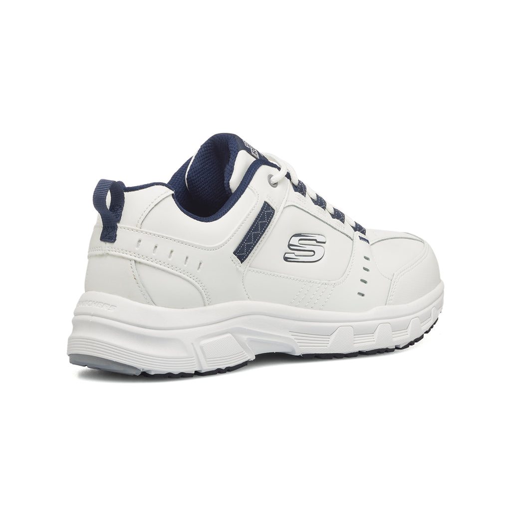 Scarpe da ginnastica Rétro bianche da uomo con soletta Memory Foam Skechers Oak Canyon