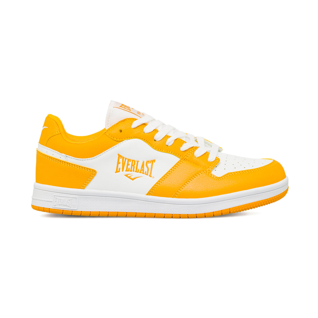 Sneakers da uomo bianche e gialle con logo Everlast