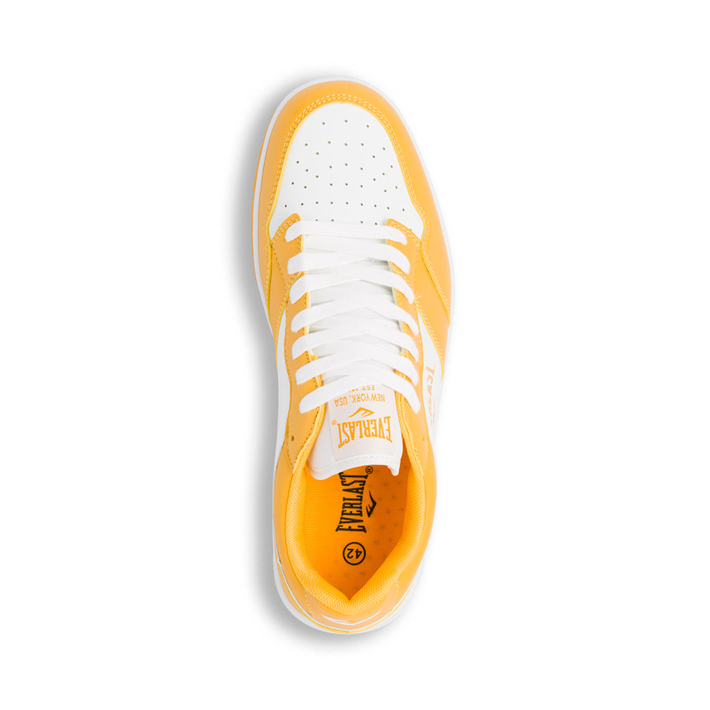 Sneakers da uomo bianche e gialle con logo Everlast