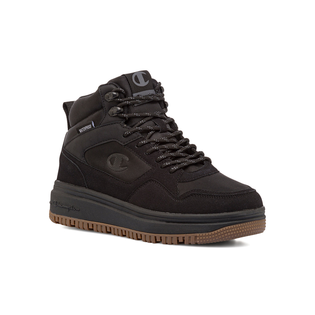 Sneakers alte da uomo Champion nere con logo