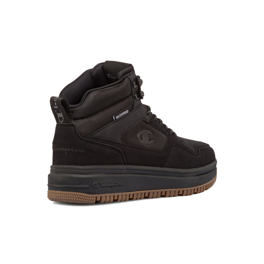 Sneakers alte da uomo Champion nere con logo