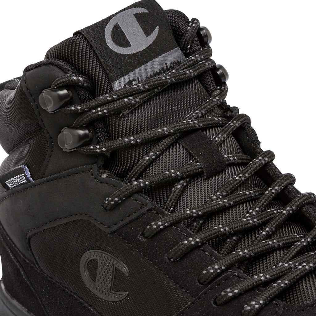 Sneakers alte da uomo Champion nere con logo