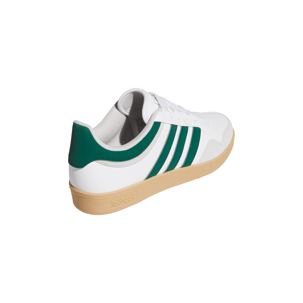Sneakers bianche e con inserti verdi da Uomo adidas Hoops 4.0