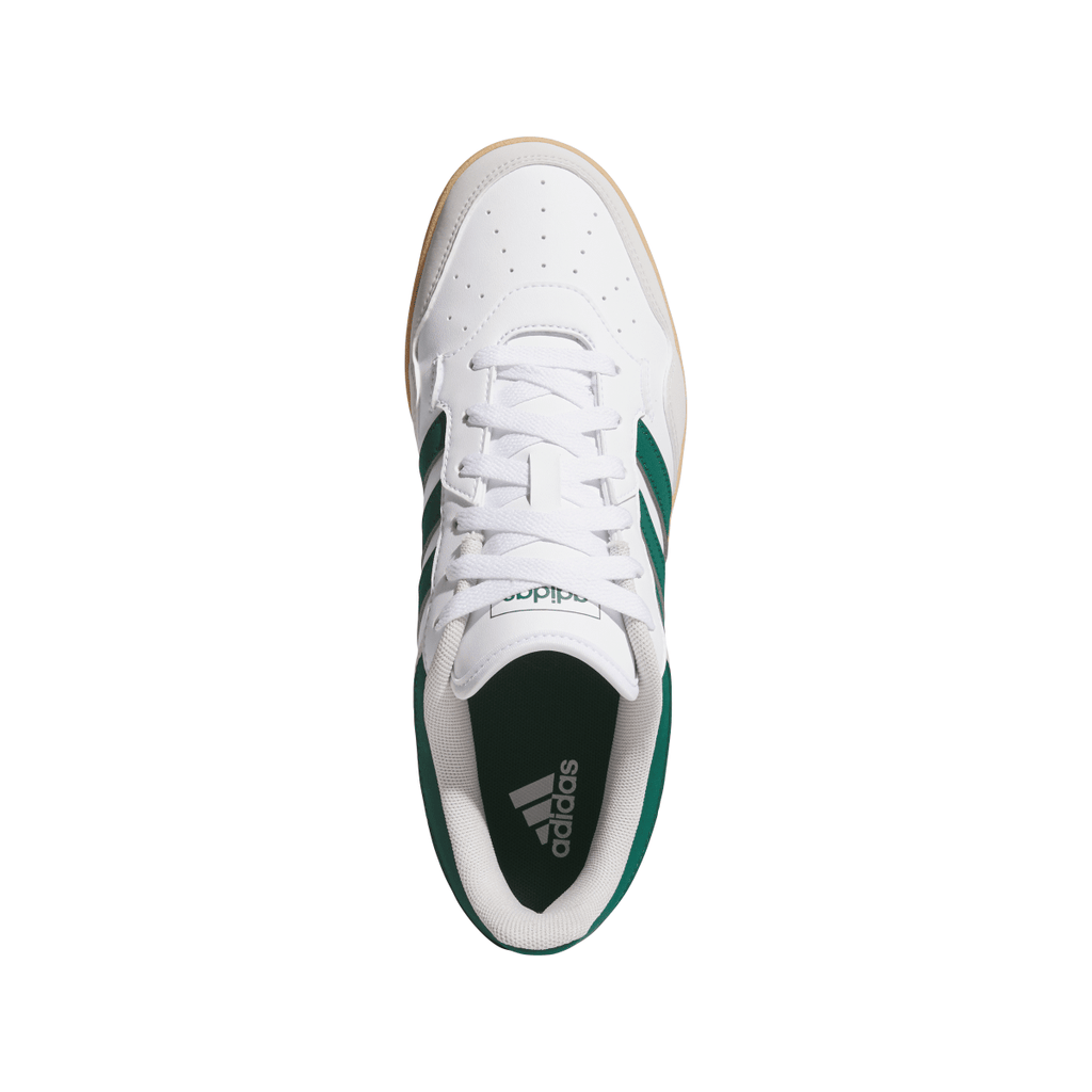 Sneakers bianche e con inserti verdi da Uomo adidas Hoops 4.0