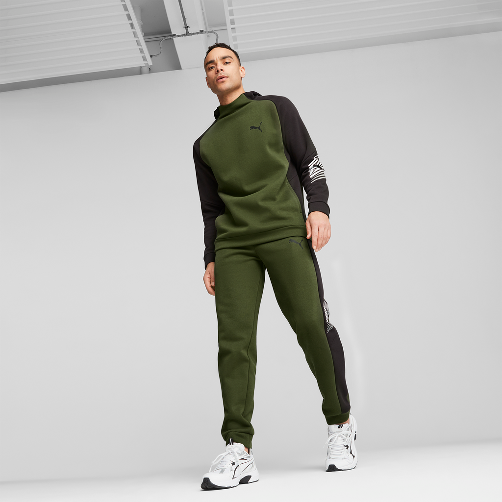 Sneakers Rétro bianche da uomo con dettagli argento e neri Puma Milenio Tech