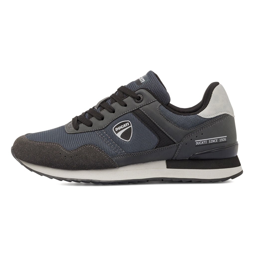 Sneakers bicolore blu e grigie da Uomo Ducati